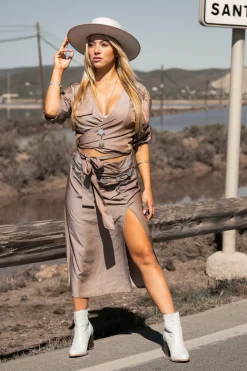 Alyssa skirt Taupe