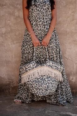 Bag Elvio Leopard Black