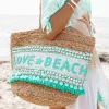 Beach Bag Love & Beach Silver/Aqua