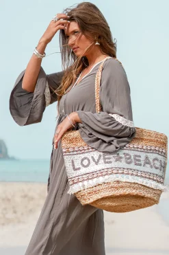 Beach Bag Love & Beach Silver