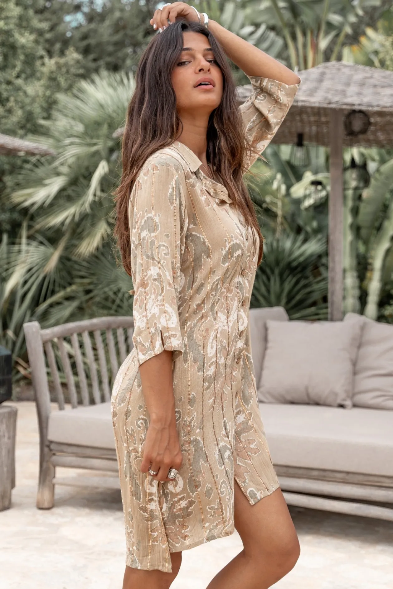 Blouse Aletta Barok Khaki
