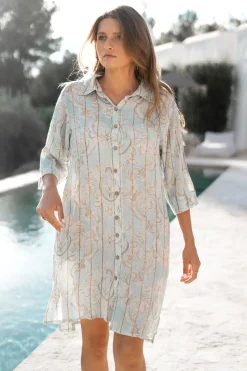 Blouse Aletta Baroque Mint Print