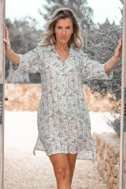 Blouse Aletta Flower Mint