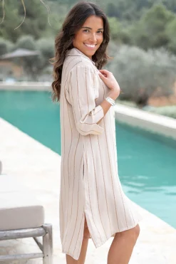 Blouse Aletta Stripe Sand