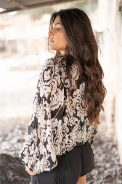 Blouse Briso Baroque Black print