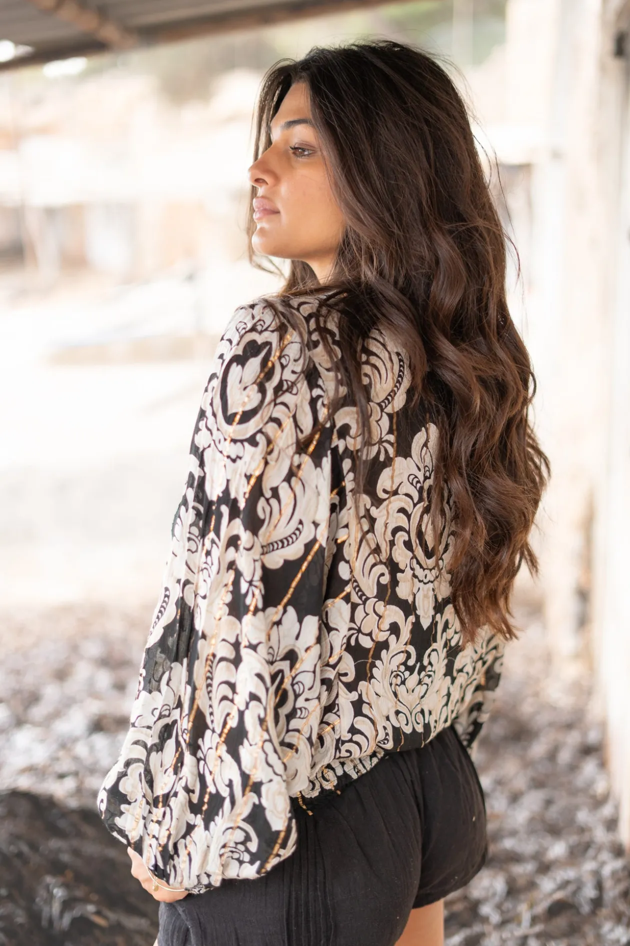 Blouse Briso Baroque Black print