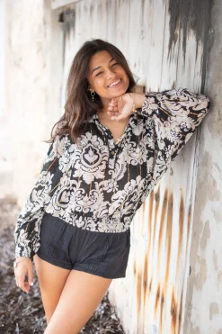 Blouse Briso Baroque Black print