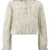 Blouse Briso Baroque Mint Print