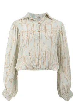 Blouse Briso Baroque Mint Print