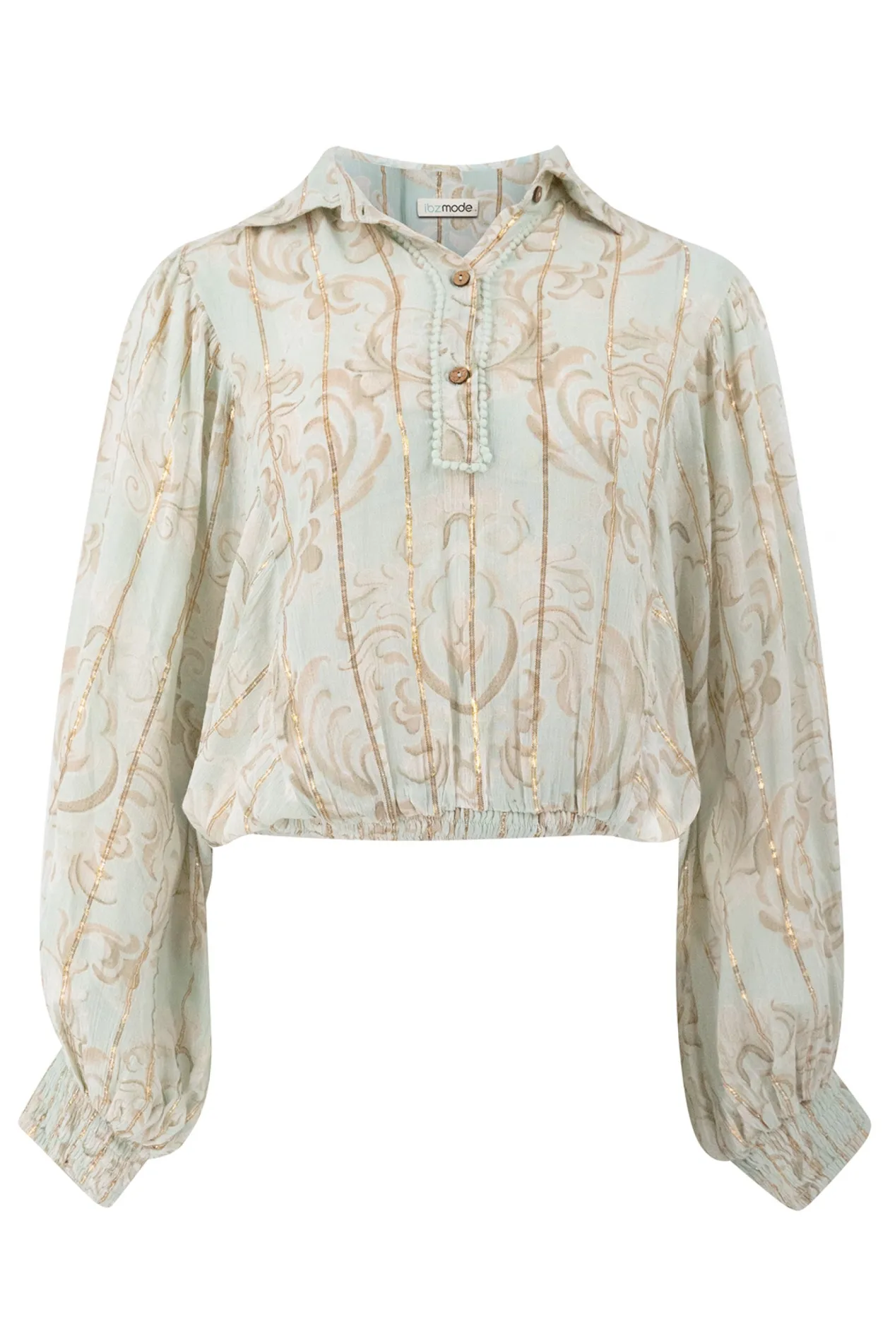 Blouse Briso Baroque Mint Print