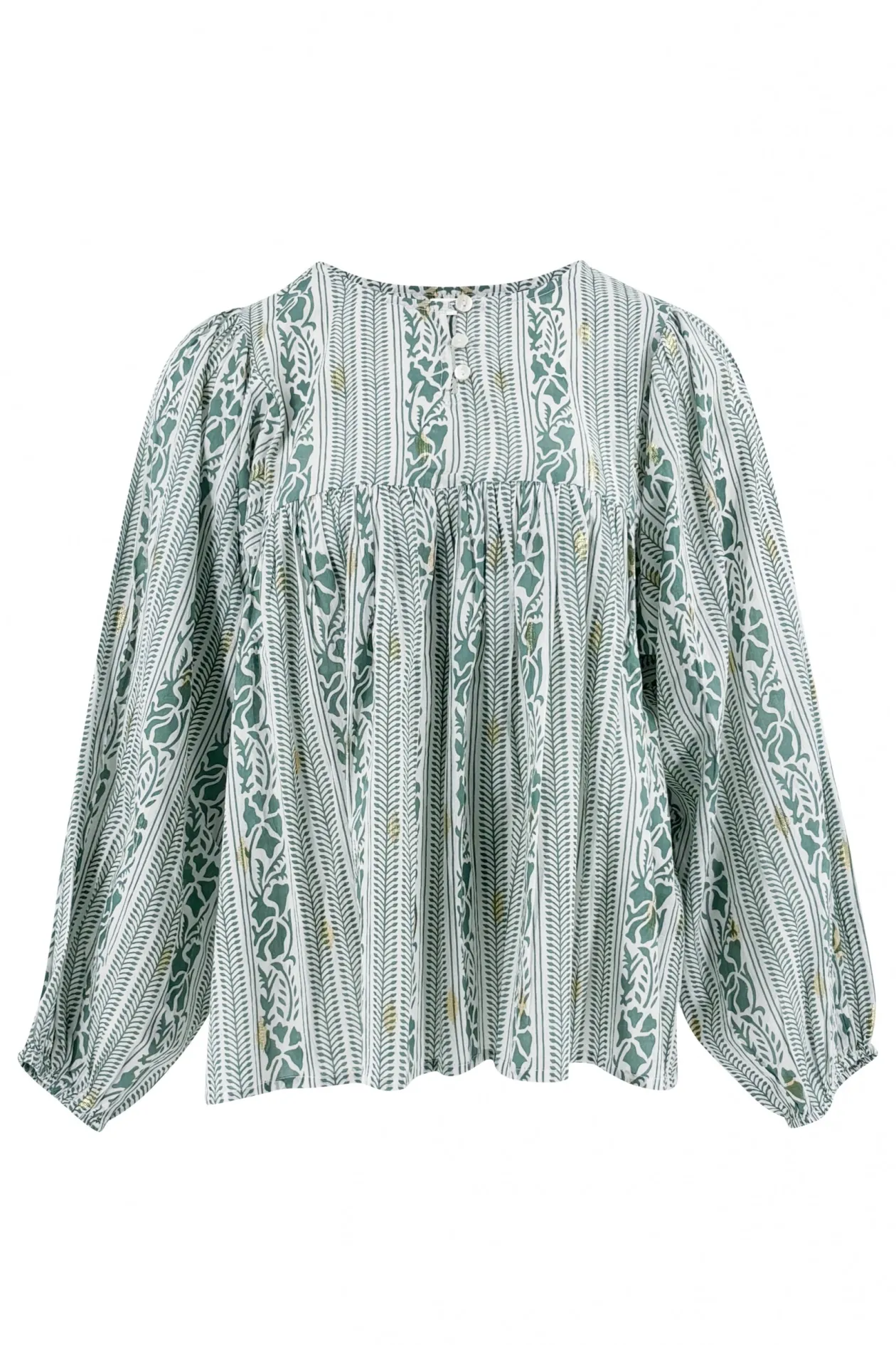 Blouse Corazon Print Stone Blue