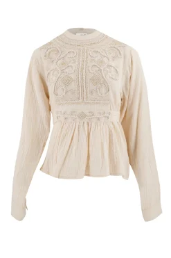 Blouse Flor Elegancia Ecru