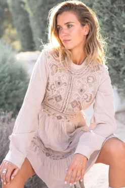 Blouse Flor Elegancia Light Taupe