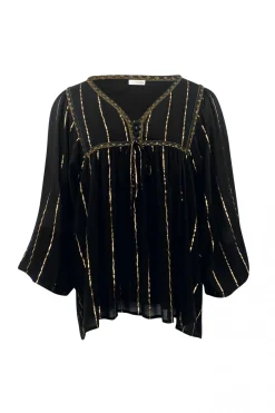 Blouse Gigi Stripe Black