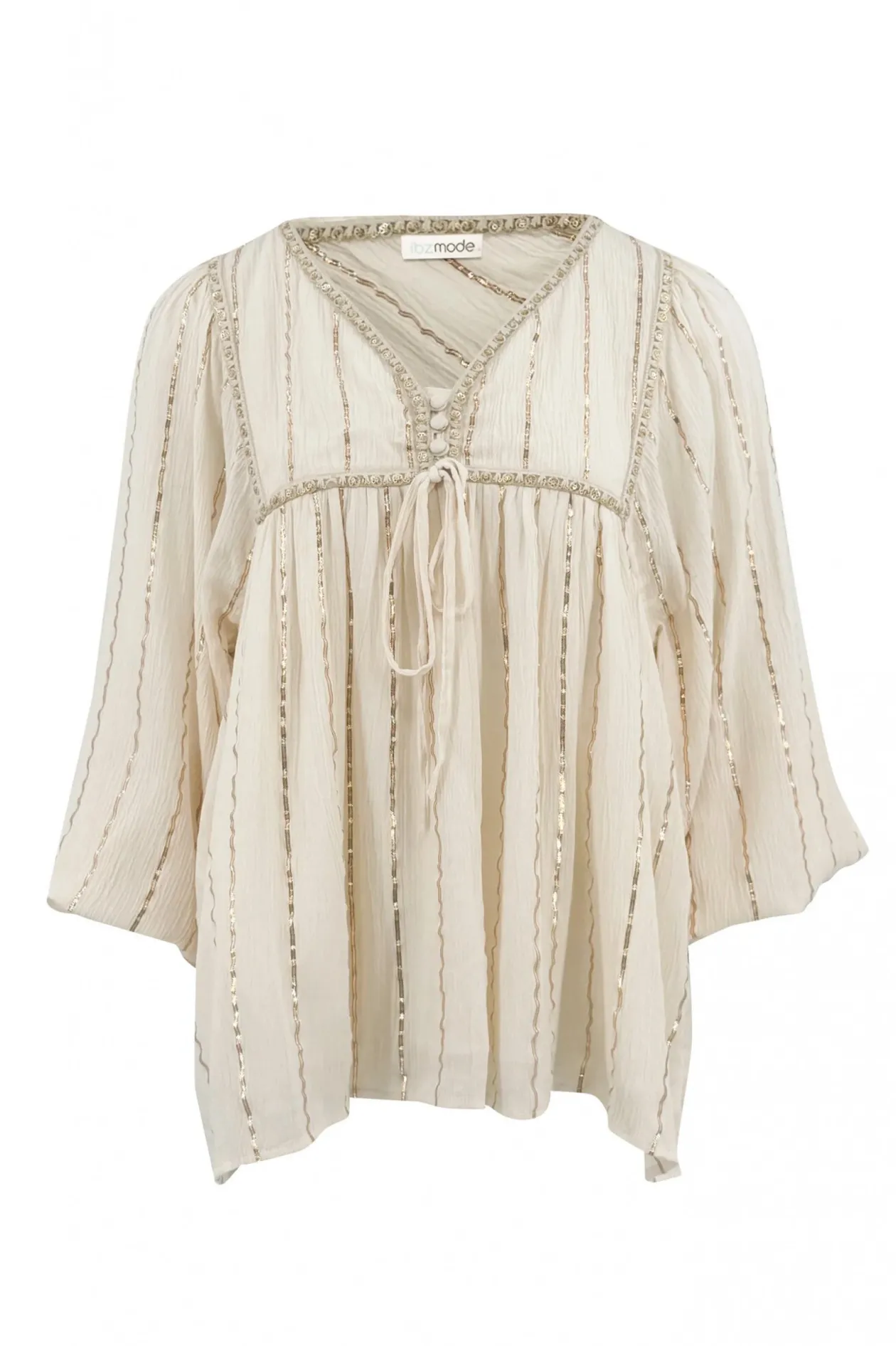 Blouse Gigi Stripe Ecru
