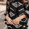 Blouse Ida Ethnic Black Print