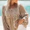Blouse Kiki Barok Khaki