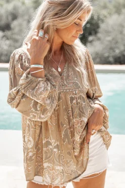 Blouse Kiki Barok Khaki