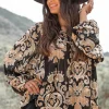 Blouse Kiki Barok Zwart
