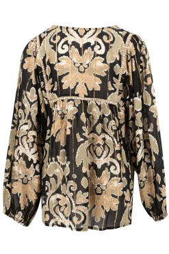 Blouse Kiki Barok Zwart