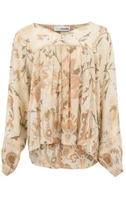 Blouse Kiki Flower Natural