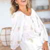 Blouse Lace Esencia Ivory