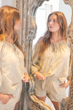Blouse Lace Esencia Sand