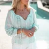 Blouse Lace Mint
