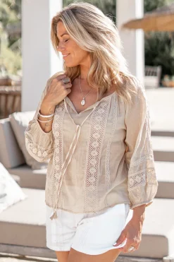 Blouse Lace Sand