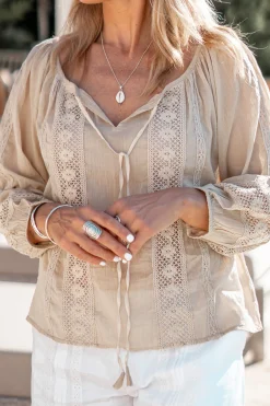 Blouse Lace Sand