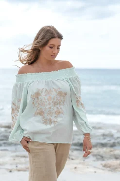 Blouse Selena Bordado Mint