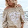 Blouse Selena Bordado Sand