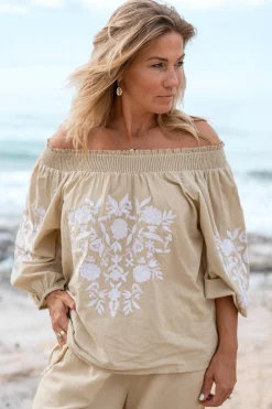 Blouse Selena Bordado Sand