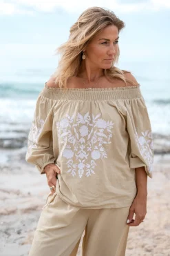 Blouse Selena Bordado Sand