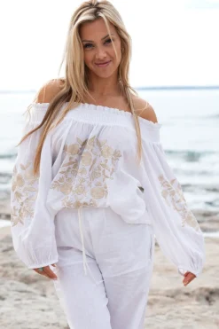 Blouse Selena Bordado White