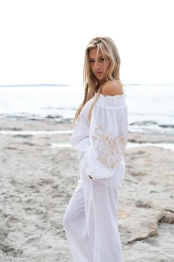 Blouse Selena Bordado White
