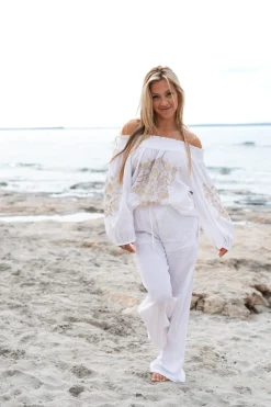 Blouse Selena Bordado White