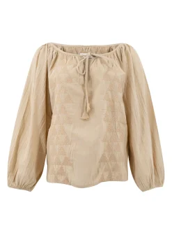 Blouse Serena Cuadros Sand