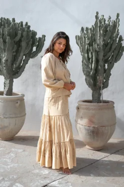 Blouse Serena Cuadros Sand