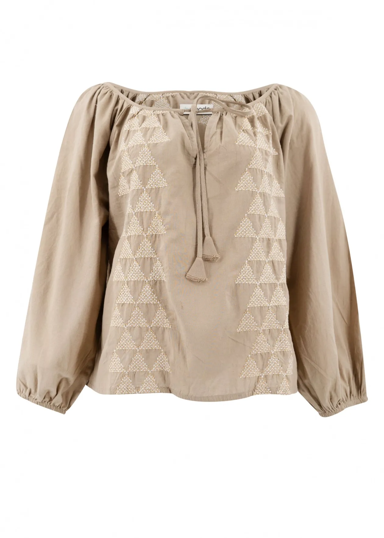 Blouse Serena Cuadros Taupe