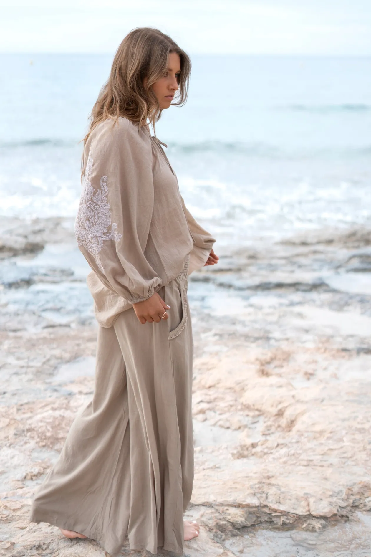 Blouse Serena Cuenca Light Taupe
