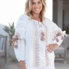 Blouse Tassel Riqueza White