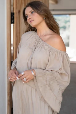 Blouse Yira Boho Taupe