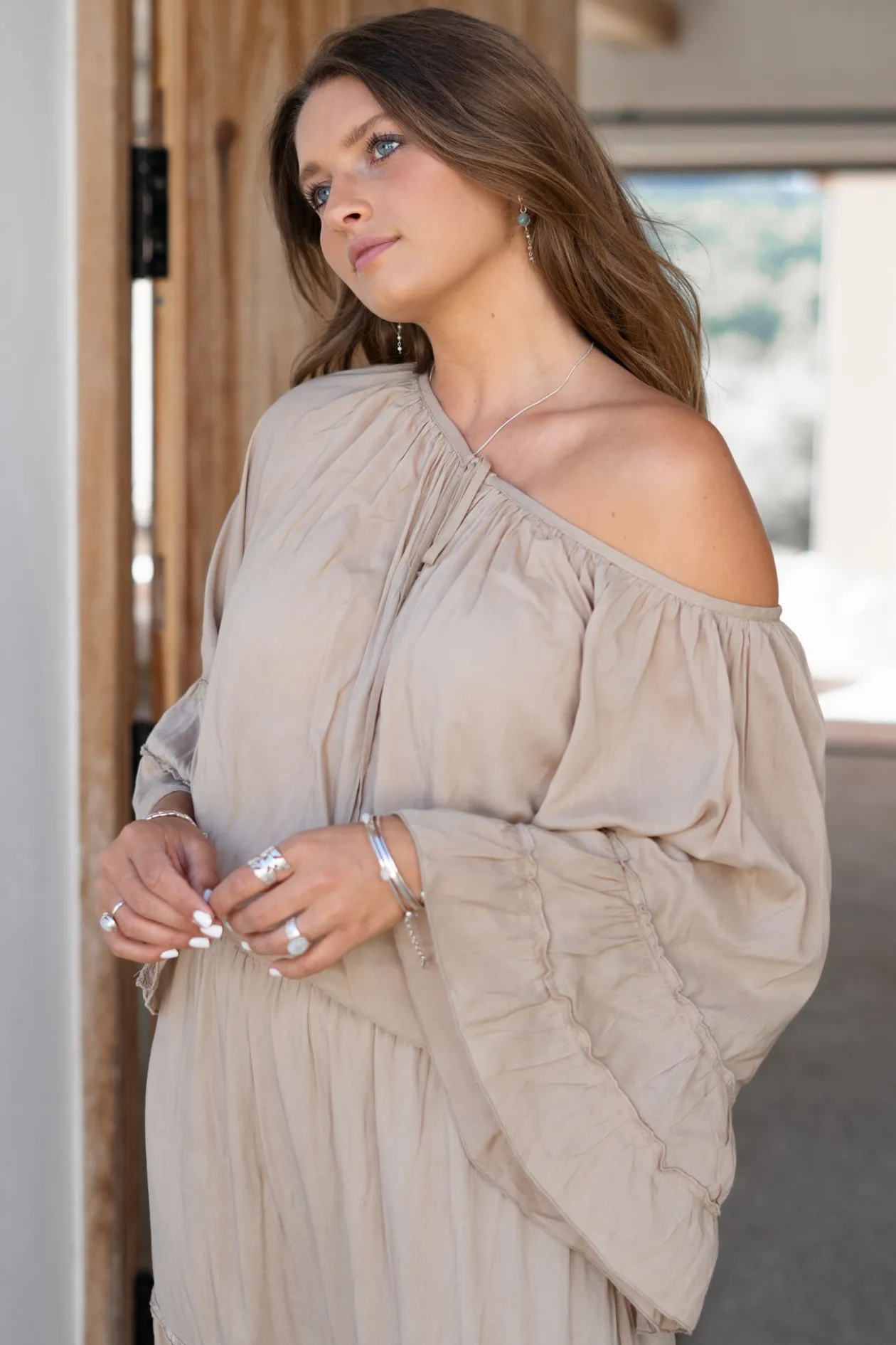 Blouse Yira Boho Taupe