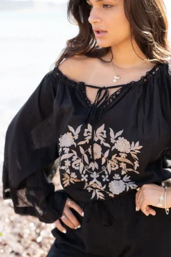 Blouse Yira Bordado Black