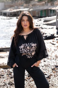 Blouse Yira Bordado Black