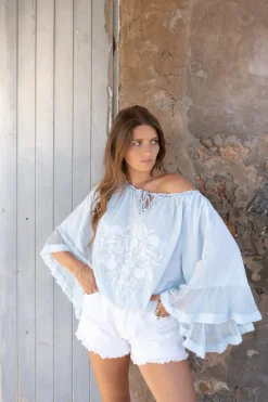 Blouse Yira Bordado Blue