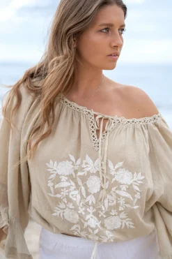 Blouse Yira Bordado Sand