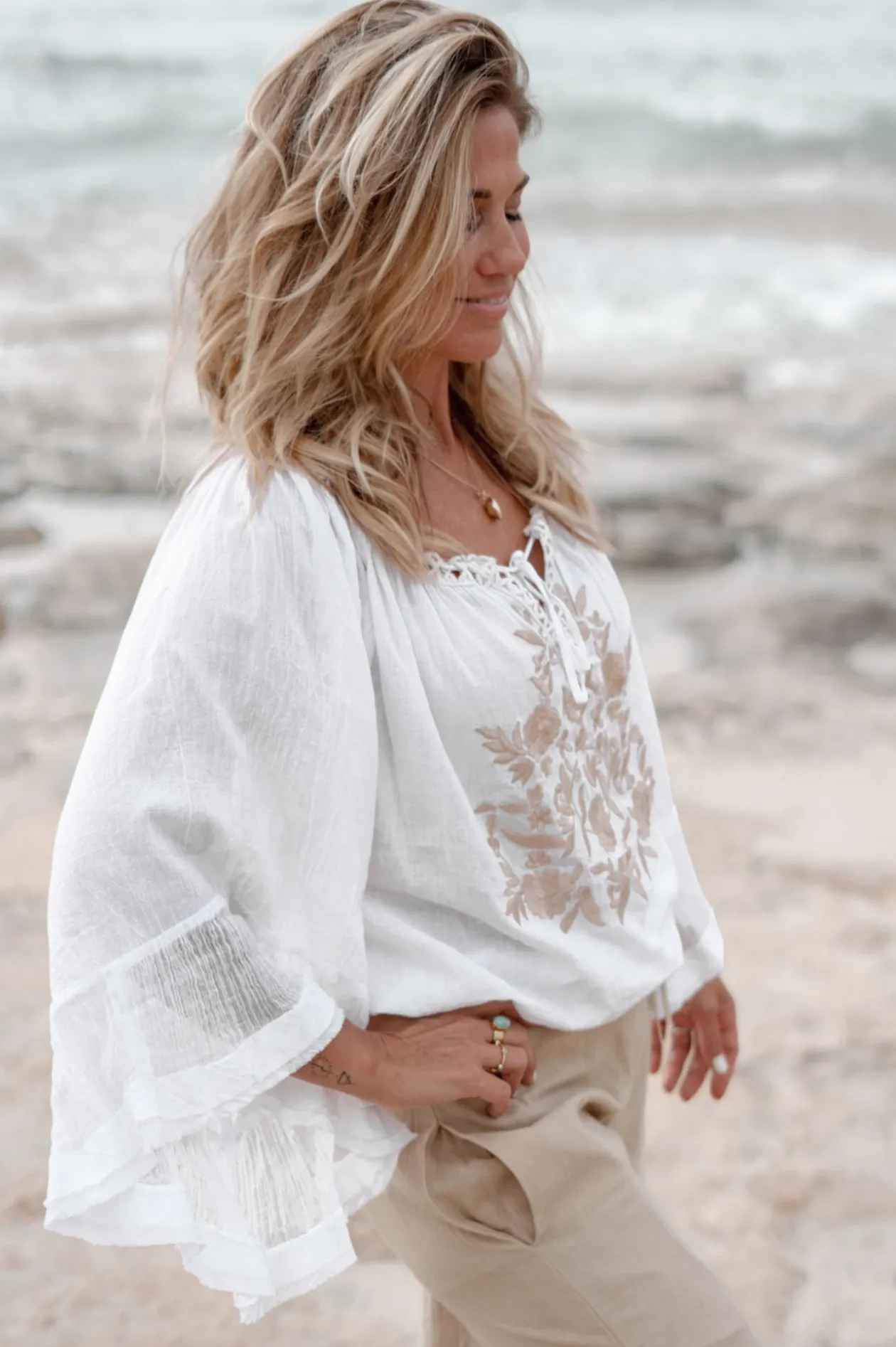Blouse Yira Bordado White