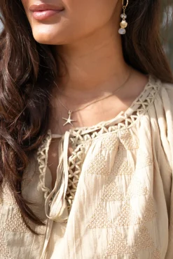 Blouse Yira Cuadros Sand